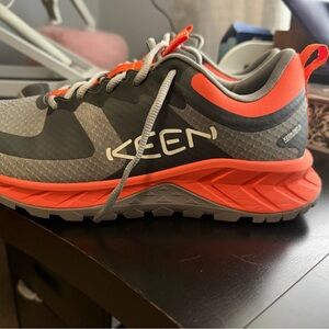 Keen Charcoal and Tangerine Trail Shoes waterproof